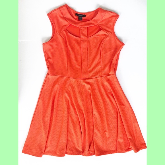 Ashley Stewart Dresses & Skirts - Ashley Stewart Orange Fit and Flare Dress Size 20